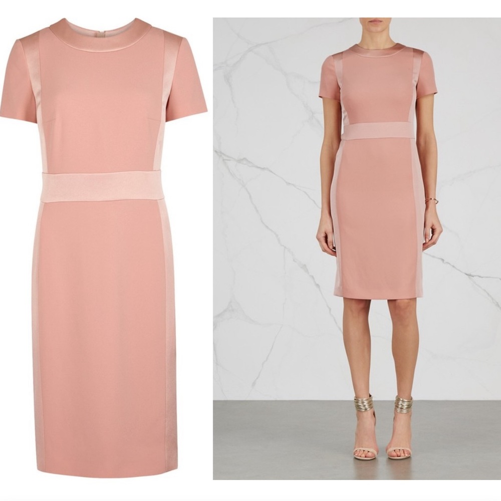 Paule Ka blush crepe dress